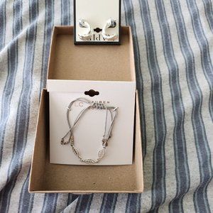Juego de pulsera y arete